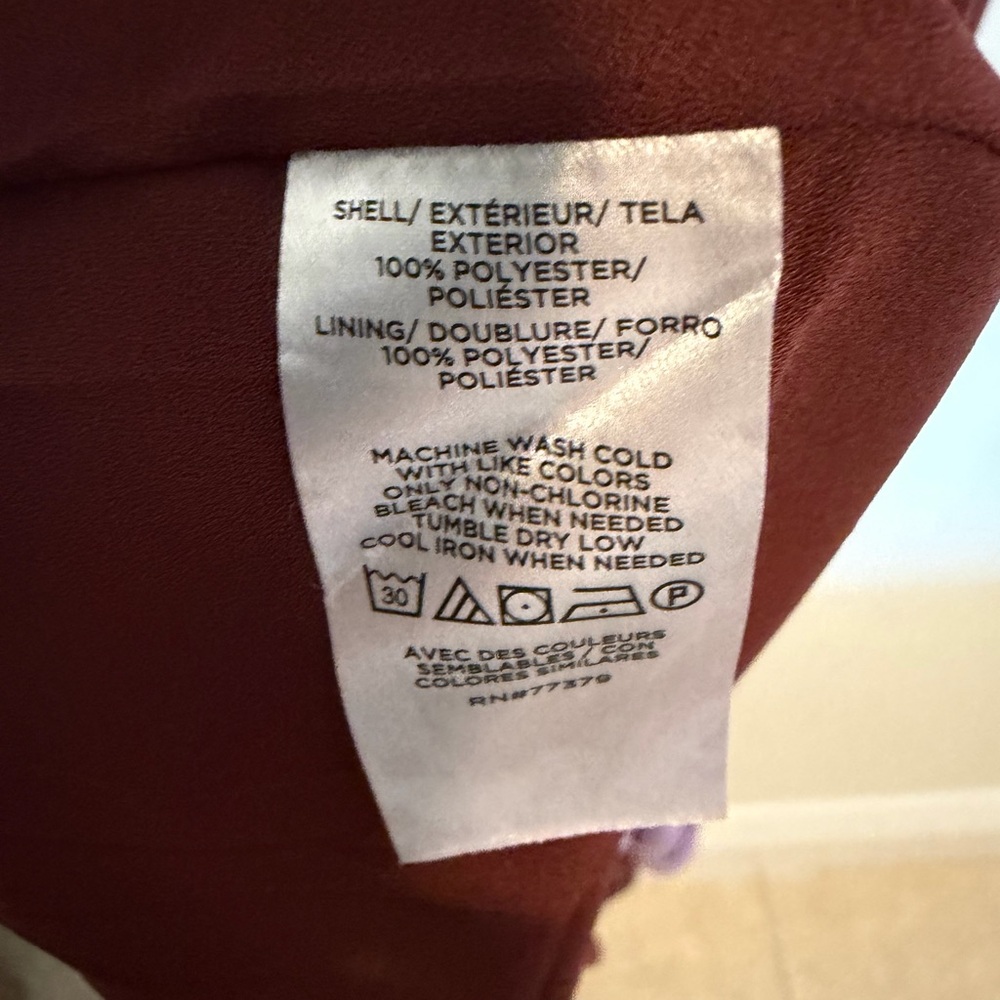 Ann Taylor Burgundy and Lavender Maxi Dress - Picture 8 of 8